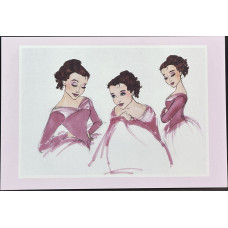 Disney Beauty and the Beast 1991 Concept Art By Alyson Hamilton Postcard