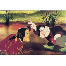 Disney Beauty and the Beast 1991 Gaston With LeFou Postcard