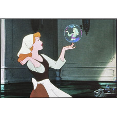 Disney Cinderella 1950 Bubble Postcard 