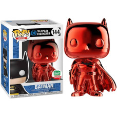 Funko Pop! DC Super Heroes Red Chrome Batman Shop Exclusive Vinyl Figure